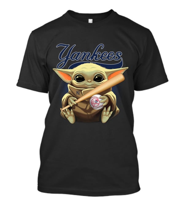 Yankees Baseball With Cute Character And Bat T-Shirt