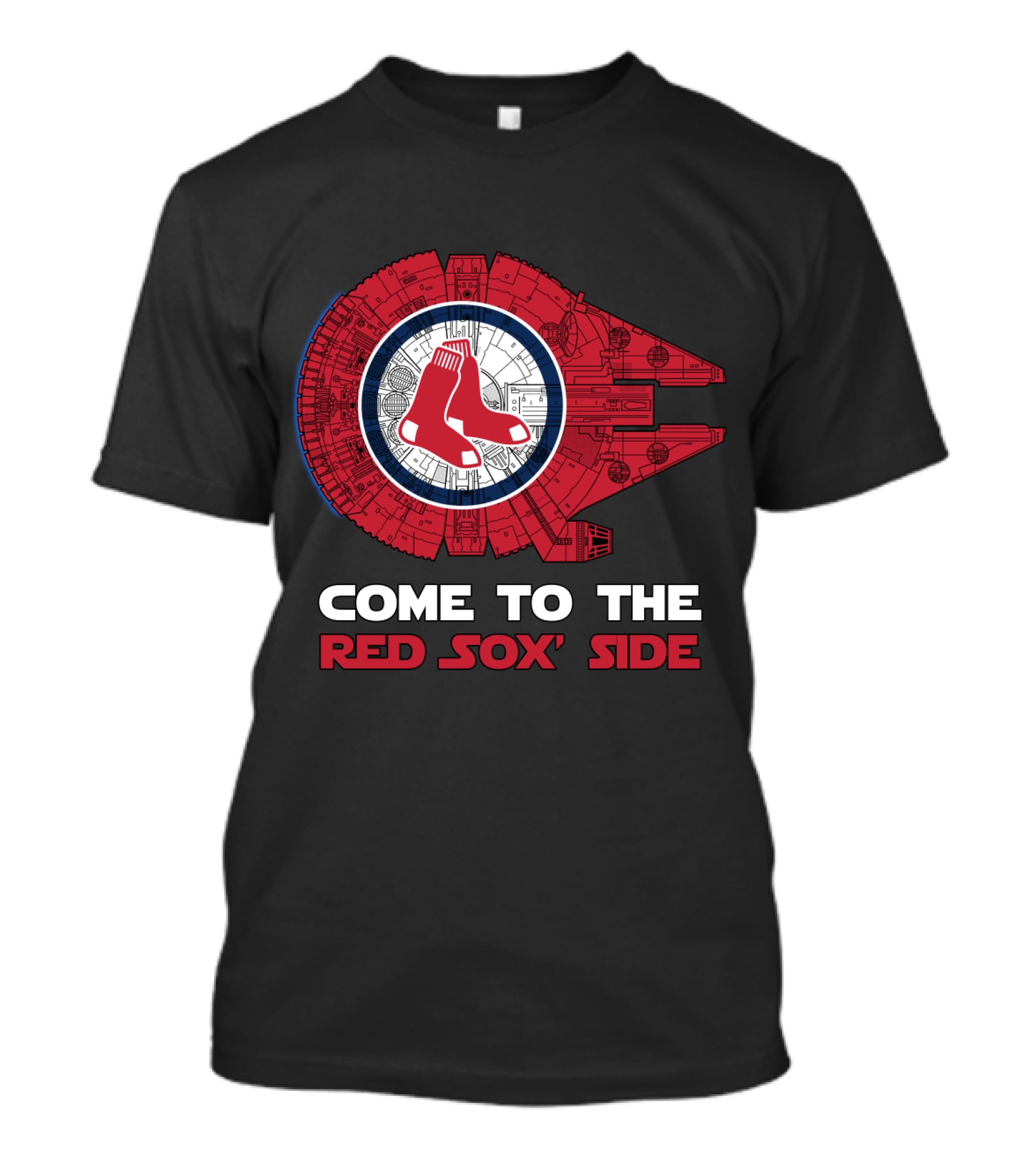 Come To The Boston Red Sox' Side Millennium Falcon T-Shirt