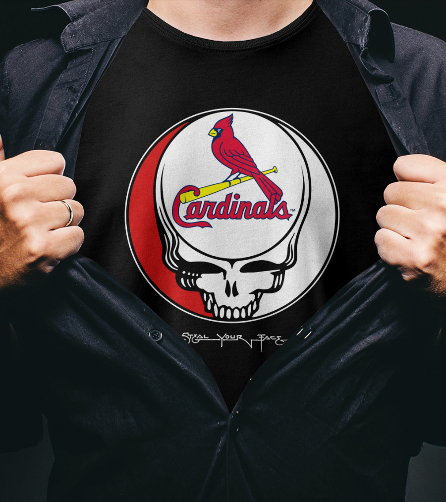 GRATEFUL DEAD St. Louis Cardinals Steal Your Face T-Shirt