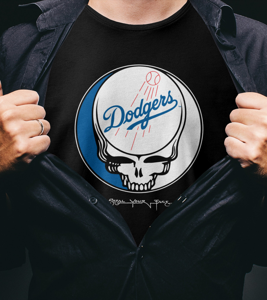 Grateful Dead Steal Your Face Dodgers T-Shirt