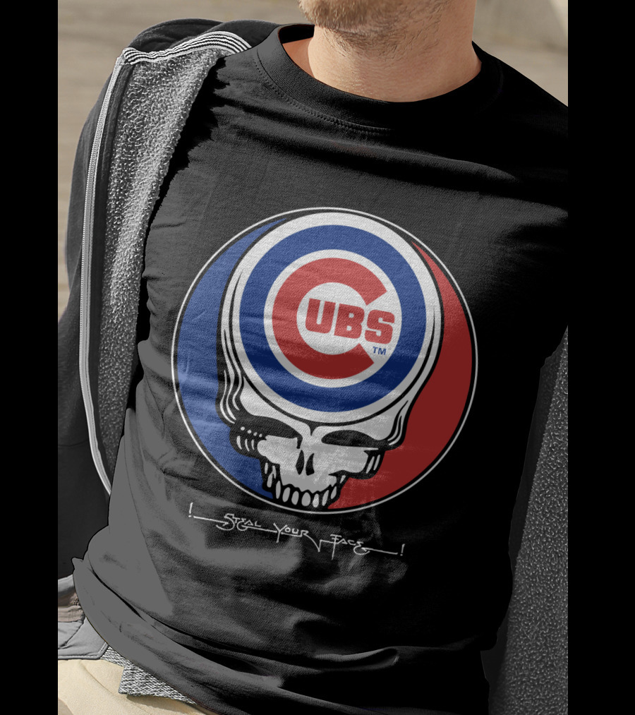 GRATEFUL DEAD Chicago Cubs Steal Your Face T-Shirt