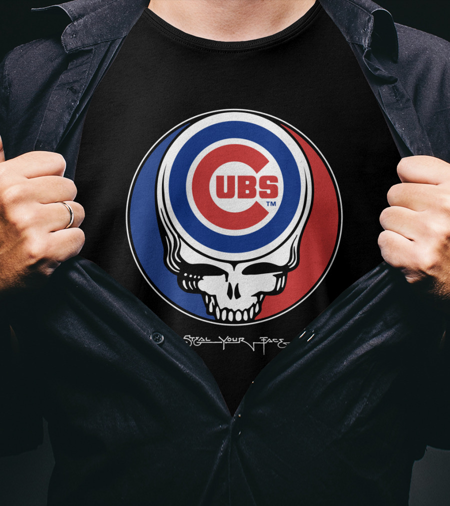 GRATEFUL DEAD Chicago Cubs Steal Your Face T-Shirt