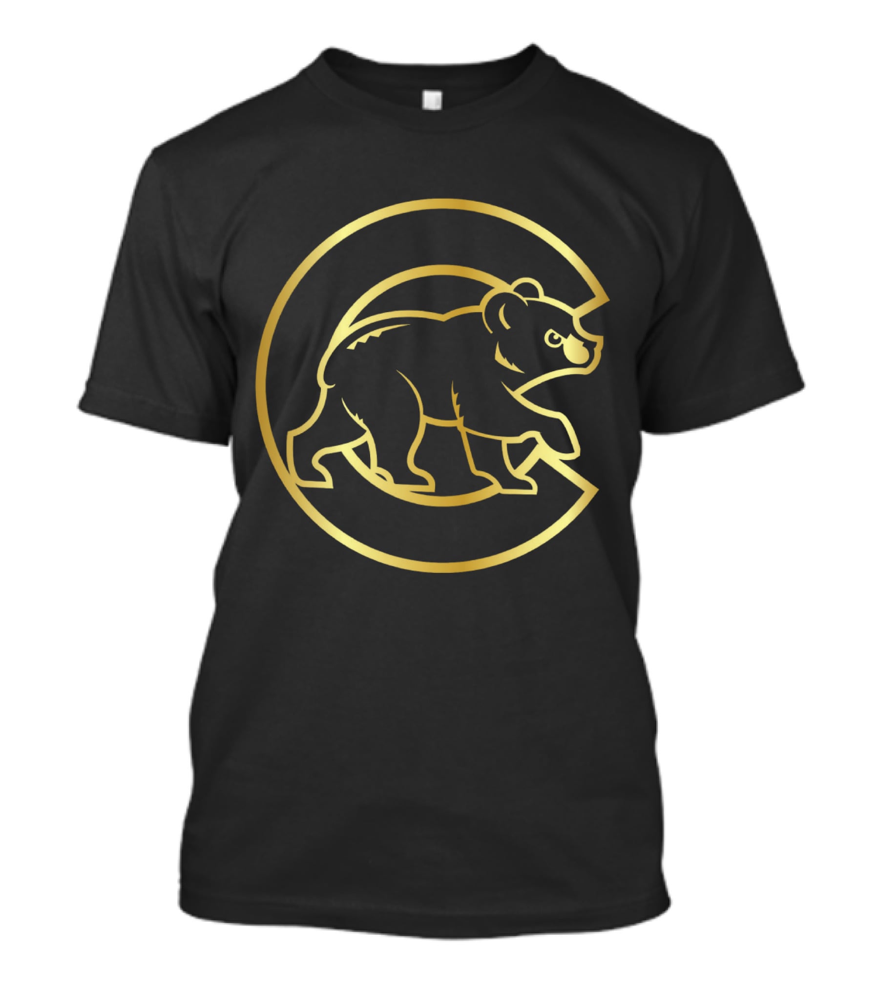 Chicago Cubs Gold Bear T-Shirt