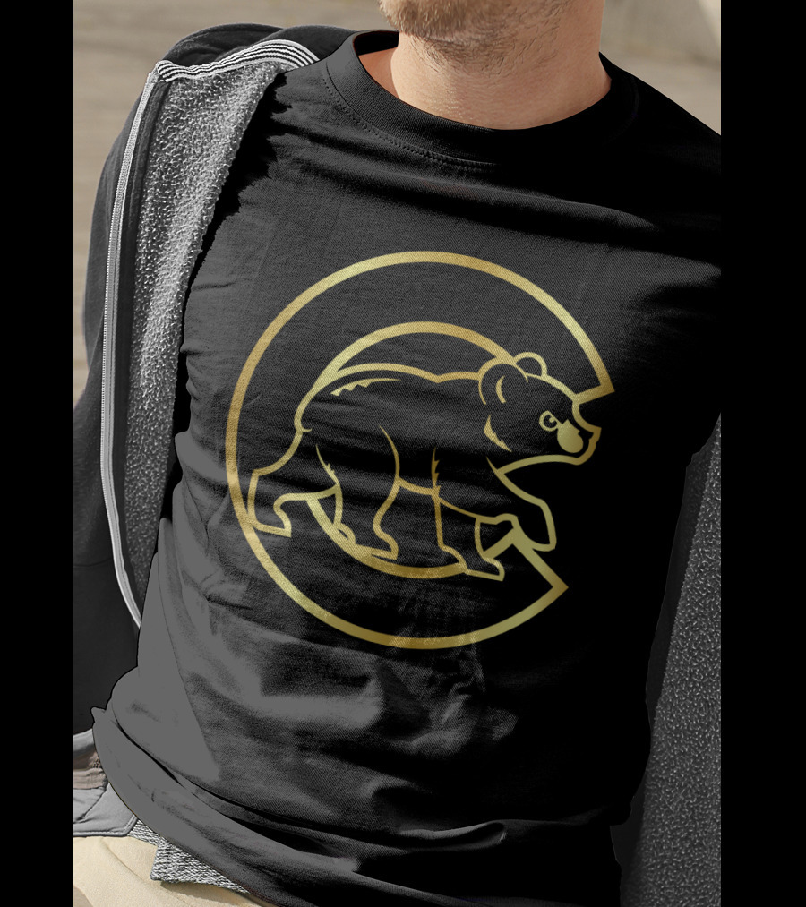 Chicago Cubs Gold Bear T-Shirt
