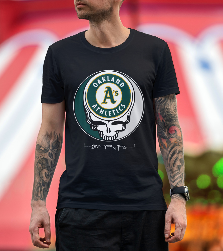GRATEFUL DEAD Oakland Athletics Steal Your Face T-Shirt