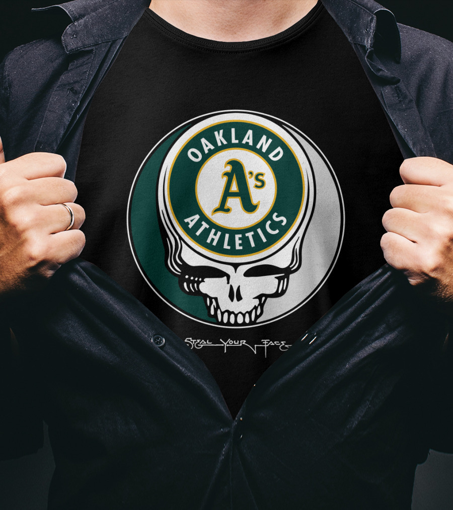 GRATEFUL DEAD Oakland Athletics Steal Your Face T-Shirt