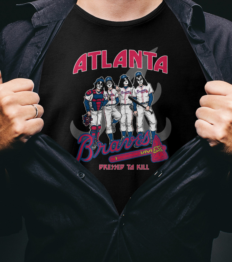 Atlanta Braves KISS Dressed To Kill T-Shirt