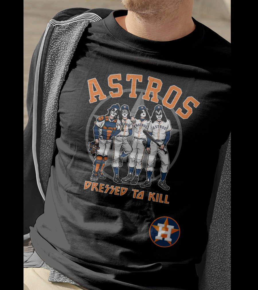 Houston Astros KISS Dressed To Kill Collaboration T-Shirt