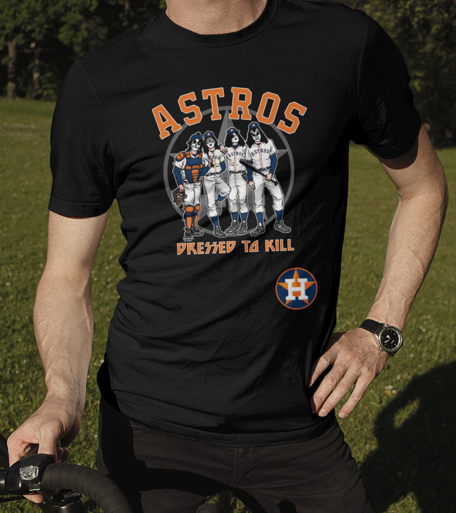 Houston Astros KISS Dressed To Kill Collaboration T-Shirt