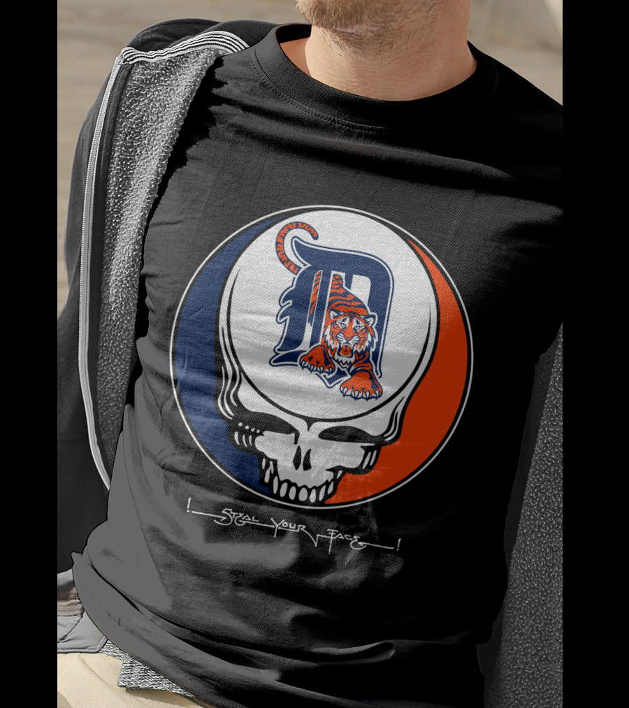 Grateful Dead Steal Your Face Detroit Tigers T-Shirt
