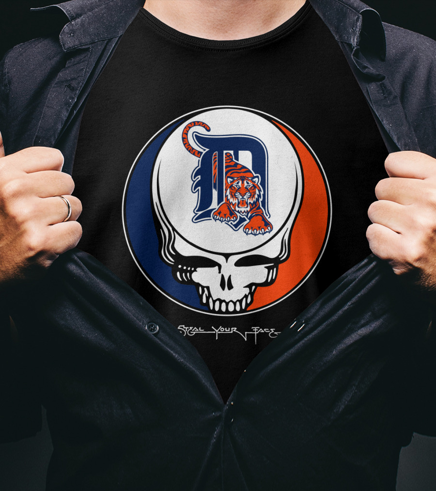 Grateful Dead Steal Your Face Detroit Tigers T-Shirt