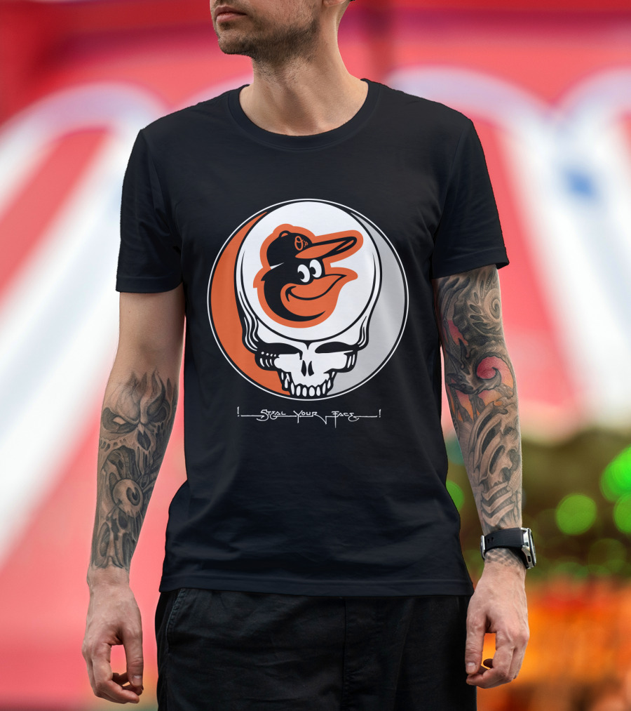 Grateful Dead Steal Your Face Baltimore Orioles T-Shirt