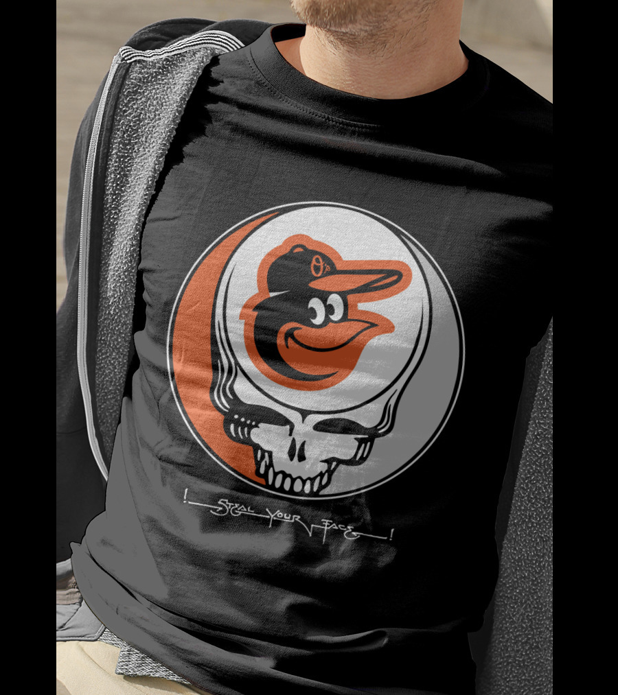 Grateful Dead Steal Your Face Baltimore Orioles T-Shirt