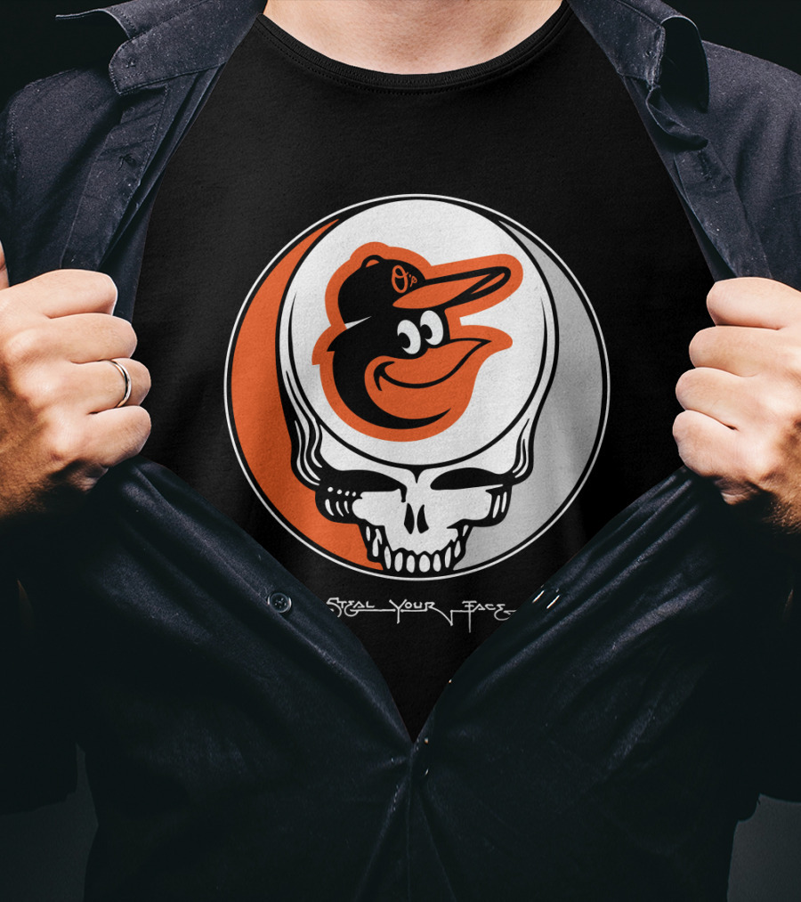 Grateful Dead Steal Your Face Baltimore Orioles T-Shirt