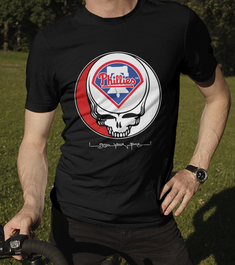 GRATEFUL DEAD Steal Your Face Philadelphia Phillies T-Shirt