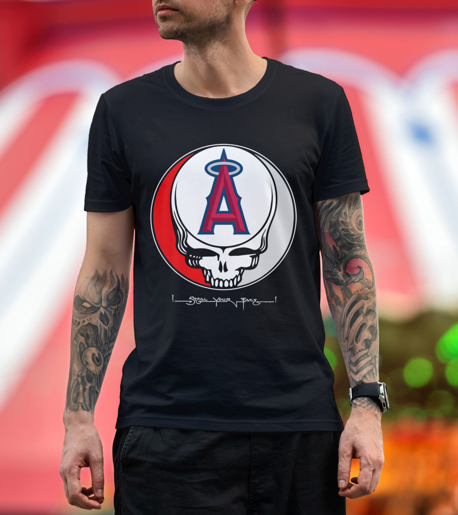 GRATEFUL DEAD Steal Your Face Los Angeles Angels of Anaheim T-Shirt