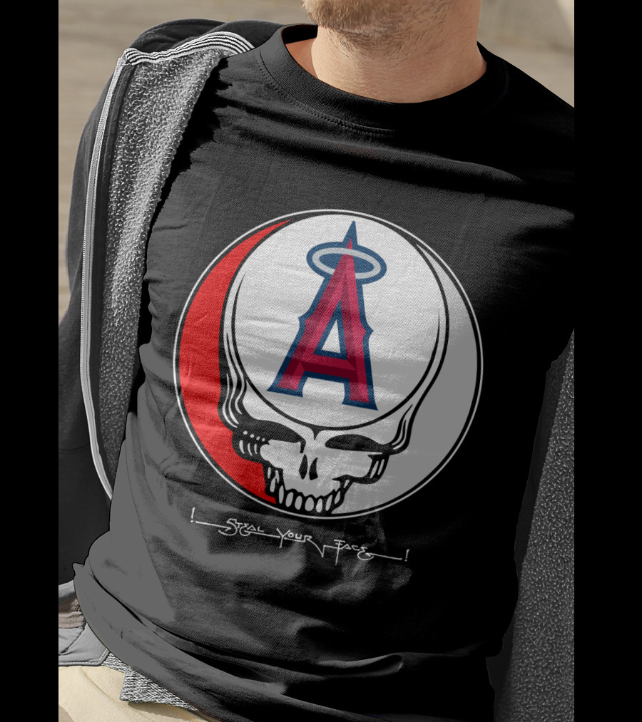 GRATEFUL DEAD Steal Your Face Los Angeles Angels Of Anaheim T-Shirt