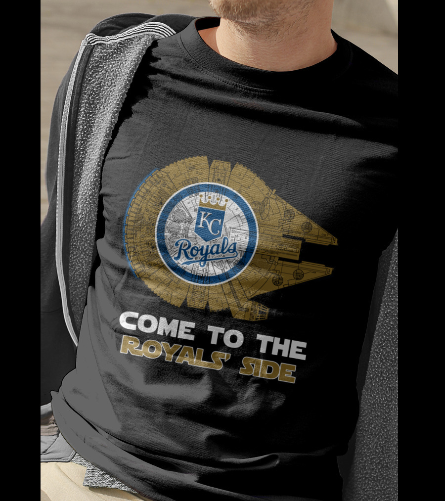 Kansas City Royals Come To The Royals' Side Millennium Falcon T-Shirt