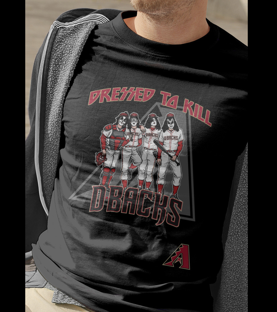 Dressed To Kill Arizona Diamondbacks Dbacks KISS Baseball Uniforms T-Shirt