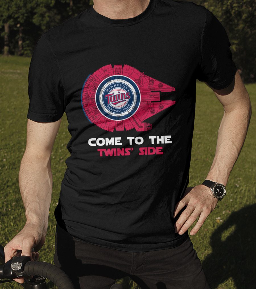 Minnesota Twins Baseball Club Come To The Twins' Side Millennium Falcon T-Shirt