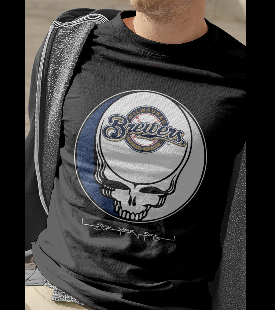 Milwaukee Brewers Steal Your Face Grateful Dead T-Shirt