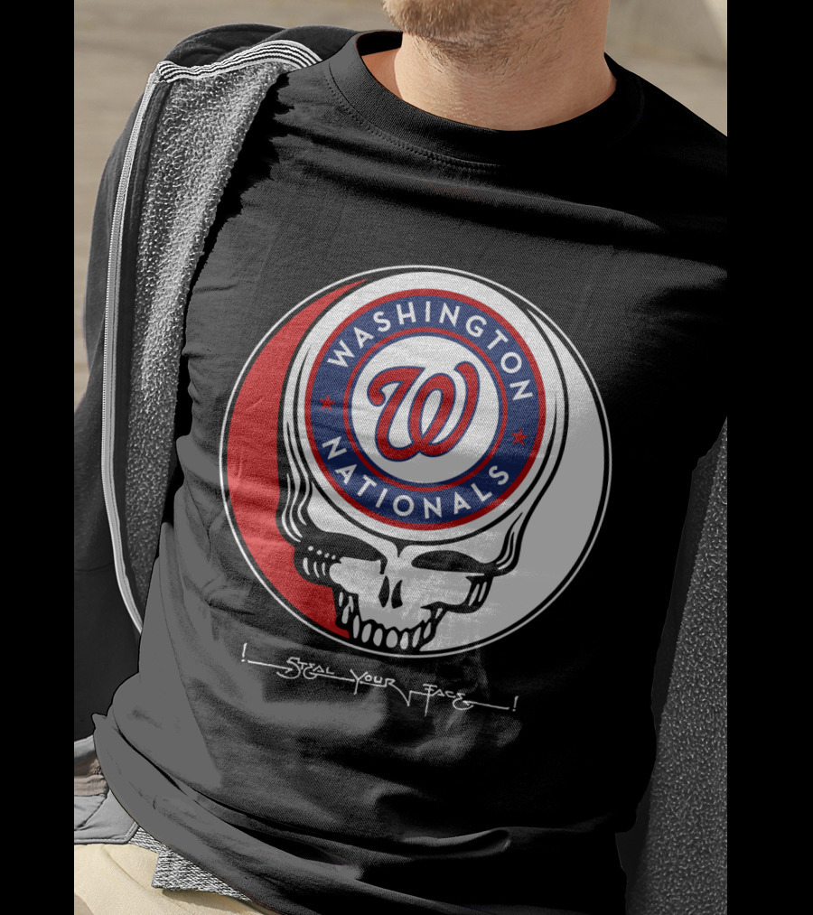 Washington Nationals Grateful Dead Steal Your Face T-Shirt