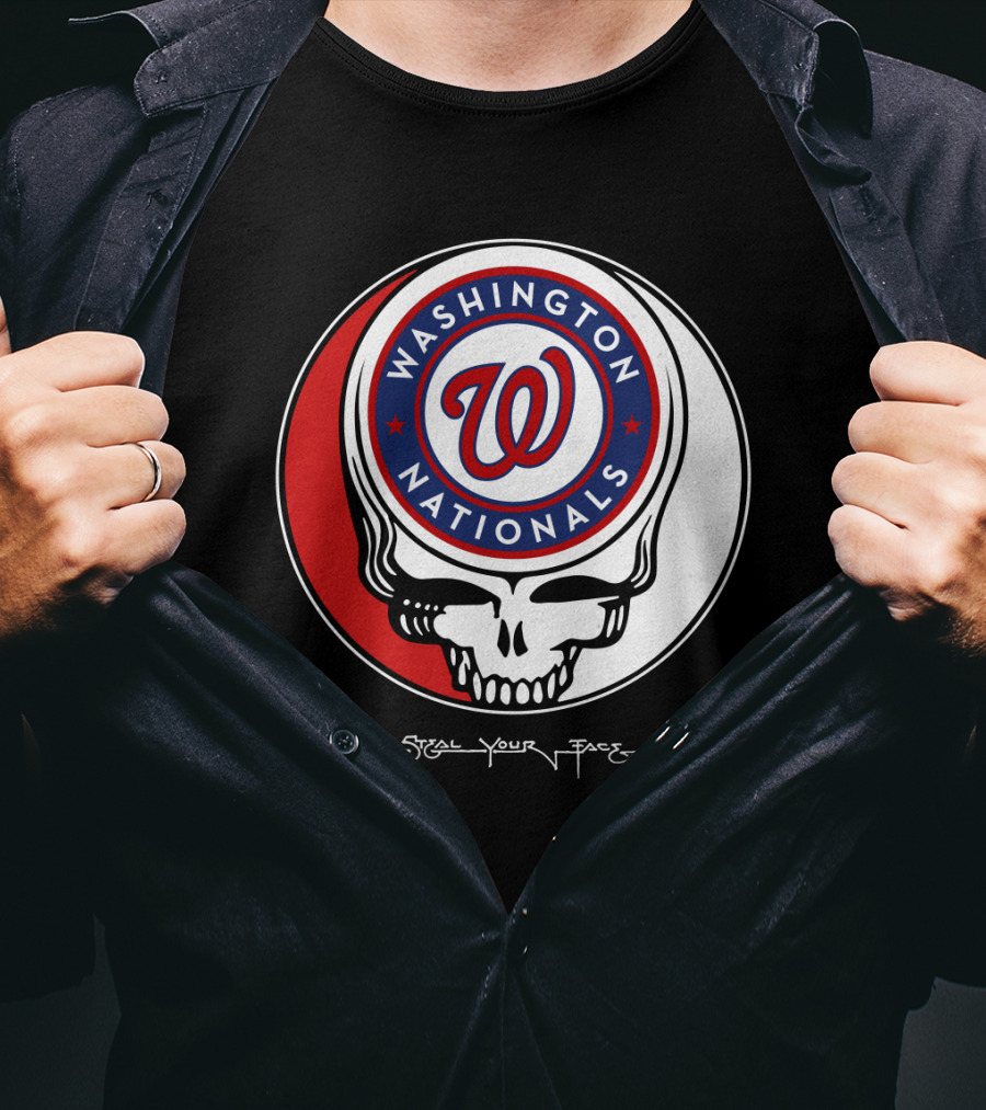 Washington Nationals Grateful Dead Steal Your Face T-Shirt