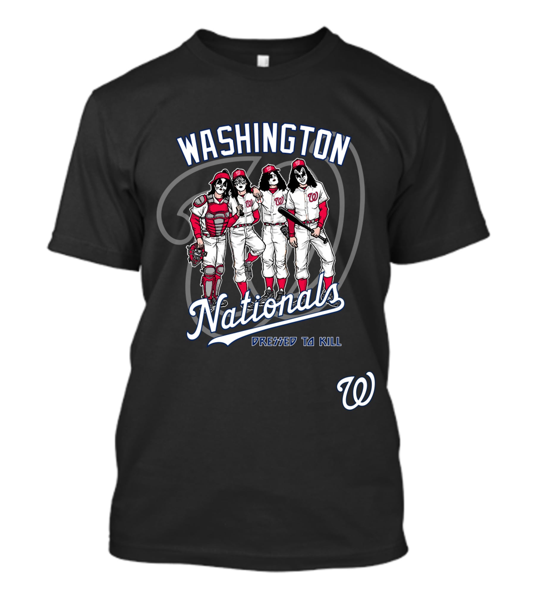 Washington Nationals KISS Dressed To Kill Baseball Edition T-Shirt