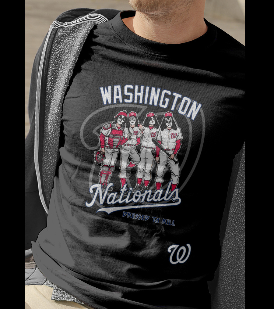 Washington Nationals KISS Dressed To Kill Baseball Edition T-Shirt