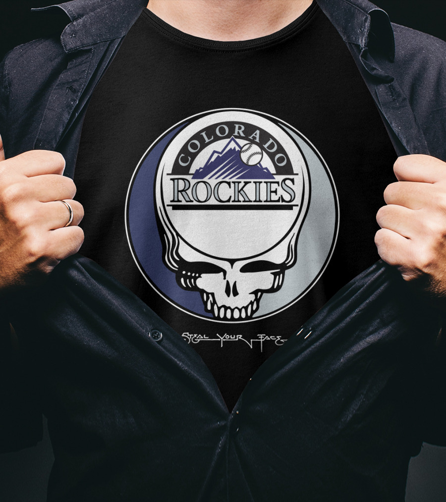 GRATEFUL DEAD Colorado Rockies Steal Your Face T-Shirt