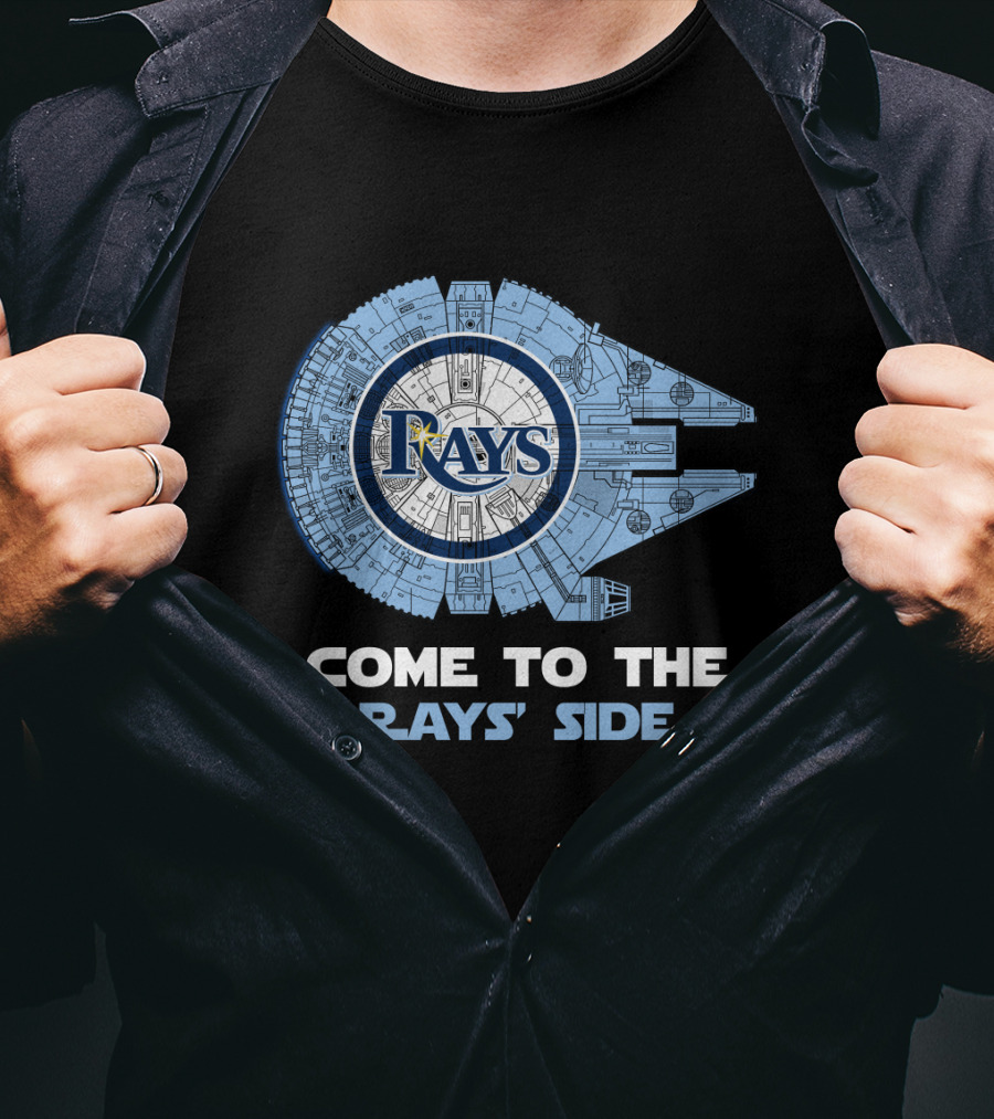 Rays Come To The Rays' Side Millennium Falcon T-Shirt