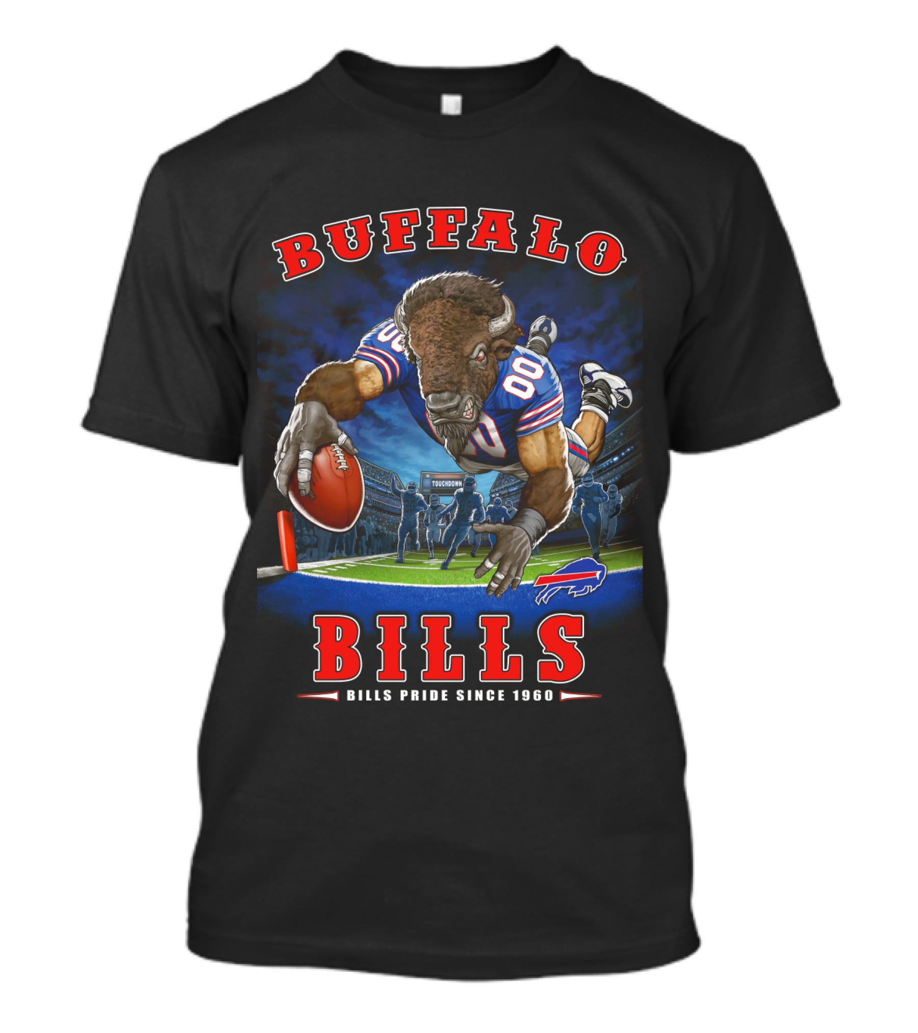 Buffalo Bills Pride Since 1960 End Zone Nfl Football T-Shirt