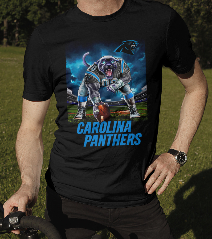 Carolina Panthers 3 Point Stance Nfl Stadium Panther T-Shirt