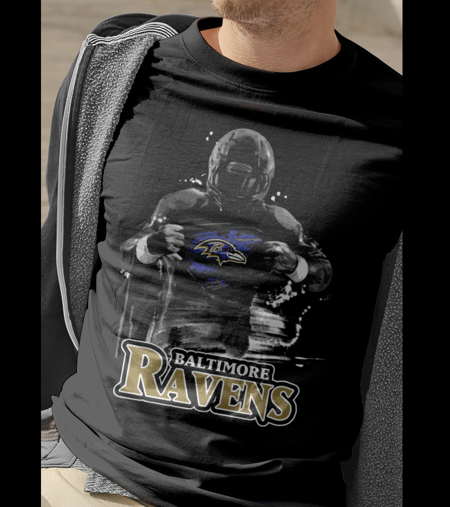Baltimore Ravens Superhero Football Player T-Shirt