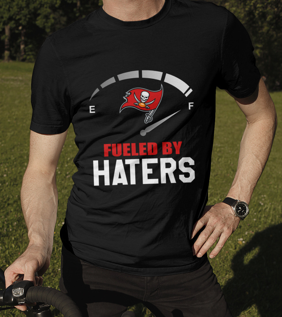 Fueled By Haters Tampa Bay Buccaneers Football Logo Stadium Energy T-Shirt