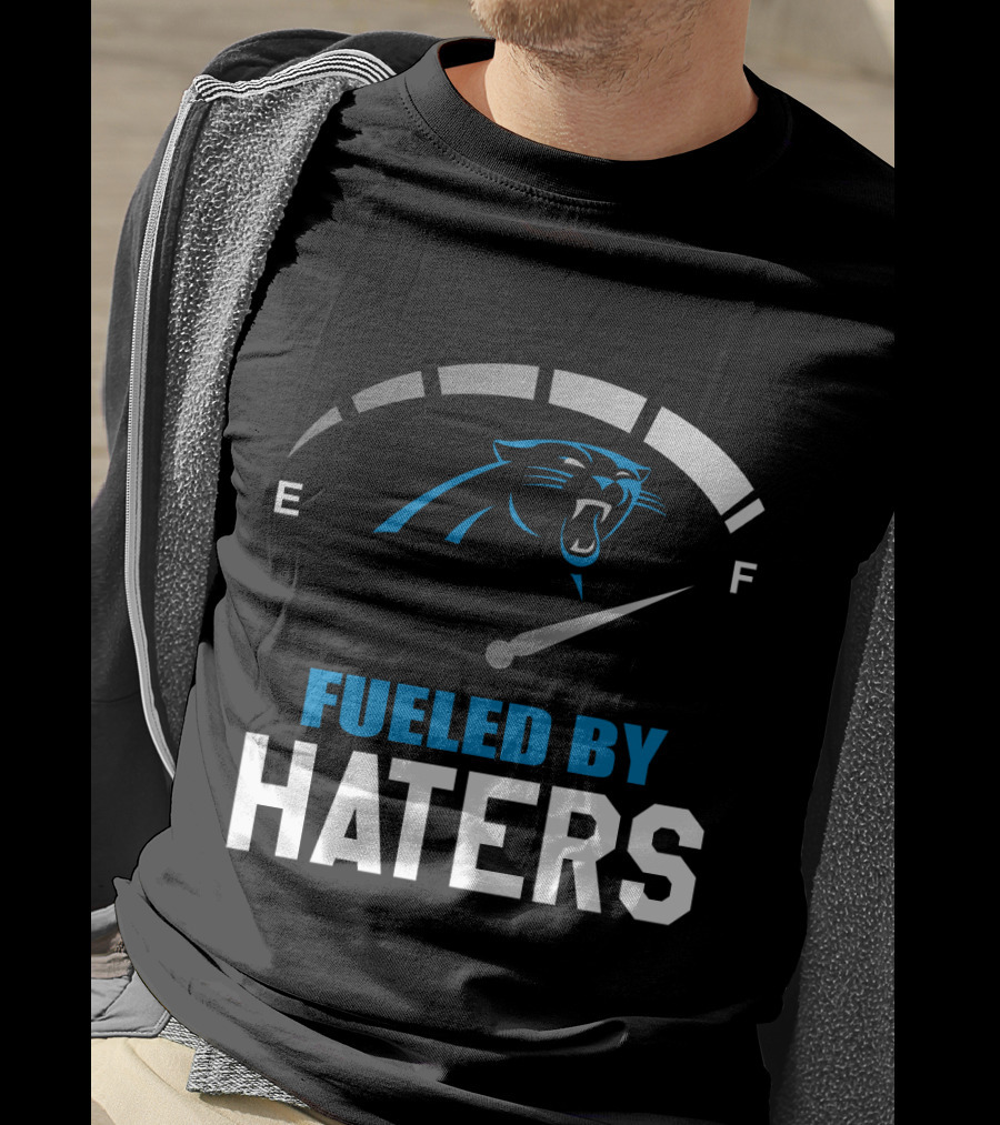 Carolina Panthers Fueled By Haters Full Tank Gauge T-Shirt