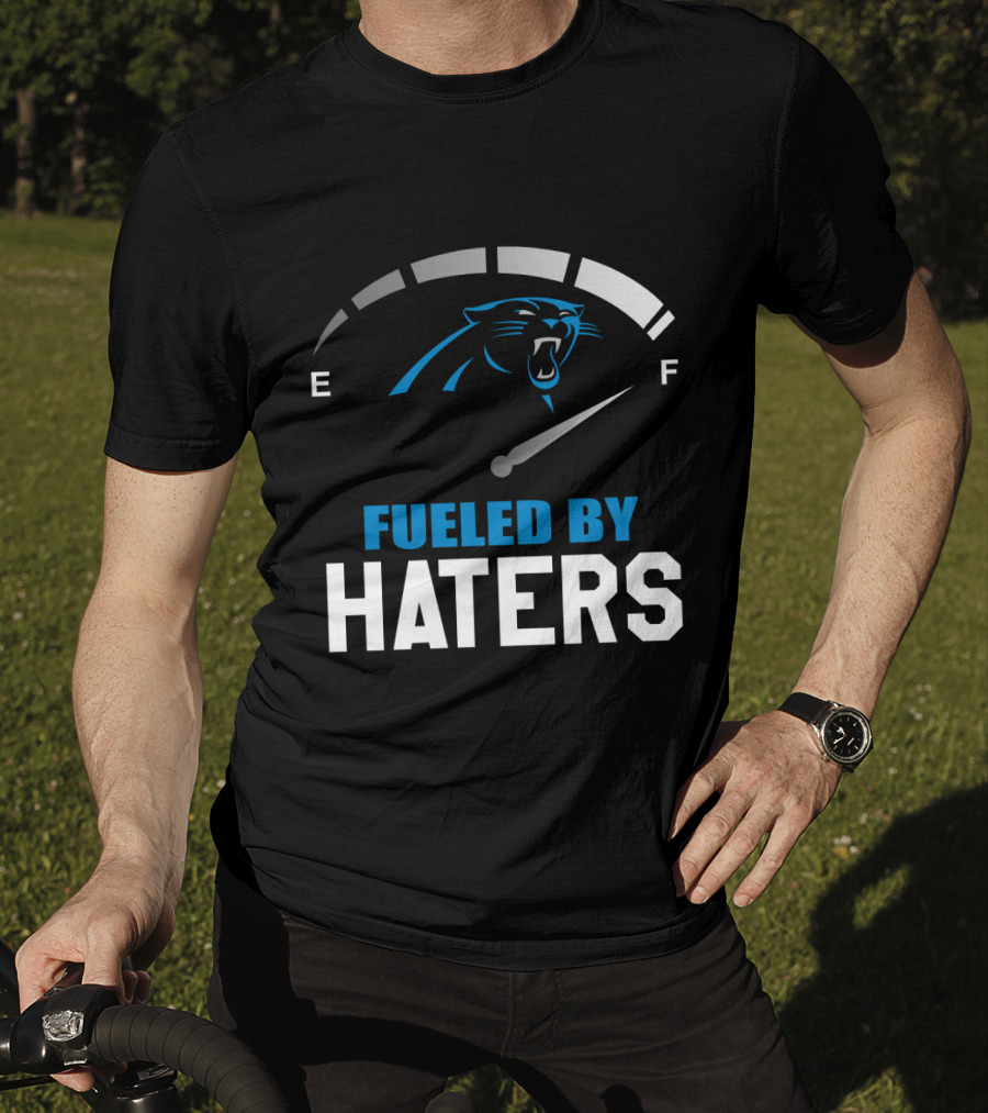 Carolina Panthers Fueled By Haters Full Tank Gauge T-Shirt