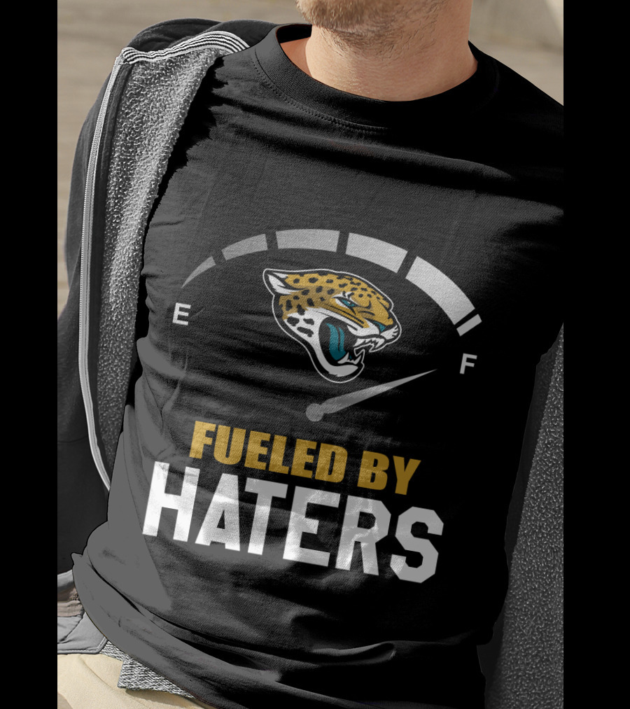 Jacksonville Jaguars Fueled By Haters Bold Energy Gauge T-Shirt
