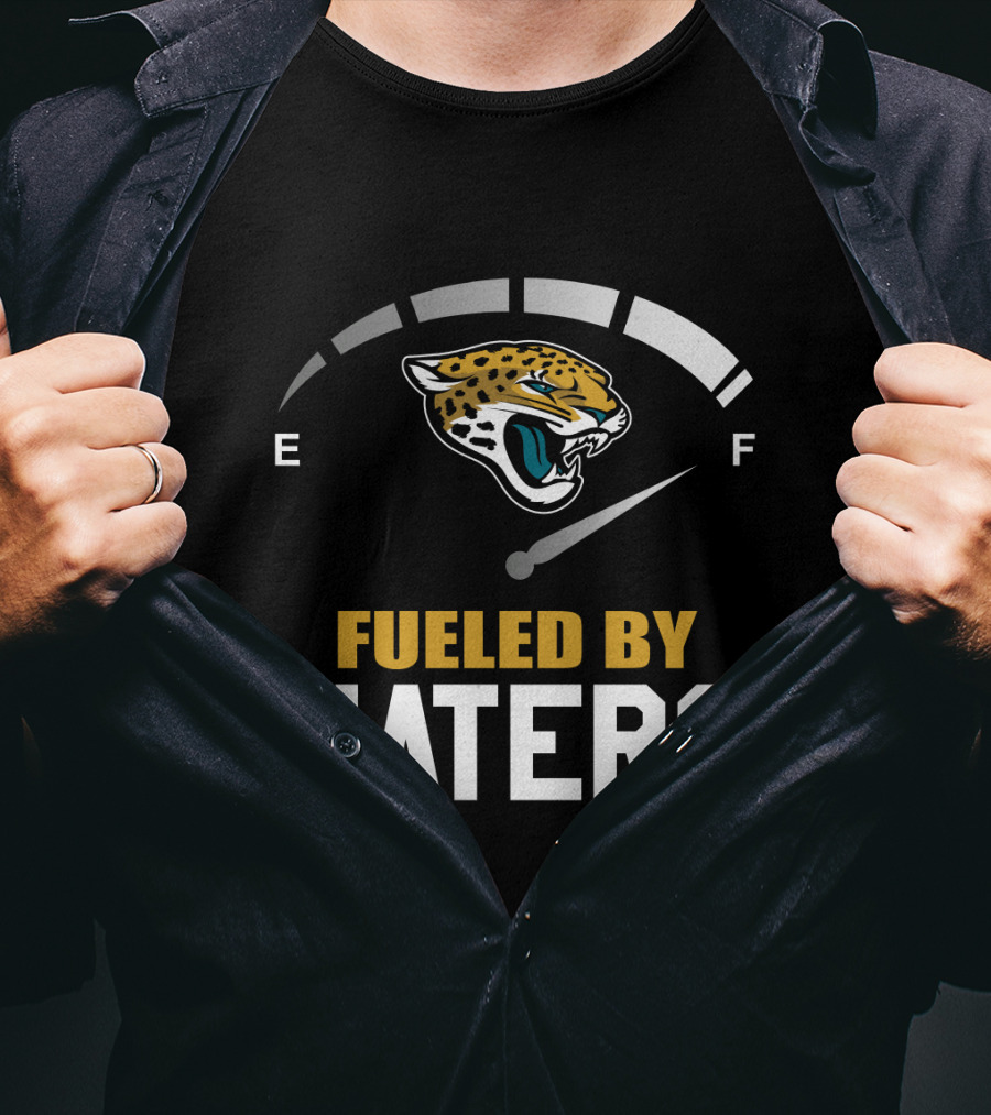 Jacksonville Jaguars Fueled By Haters Bold Energy Gauge T-Shirt