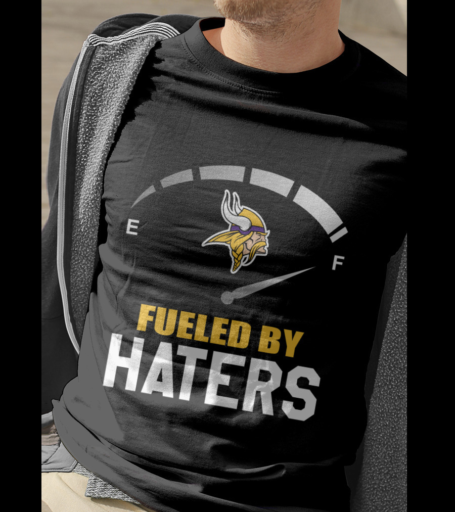 Minnesota Vikings Fueled By Haters Emblematic Meter Display T-Shirt