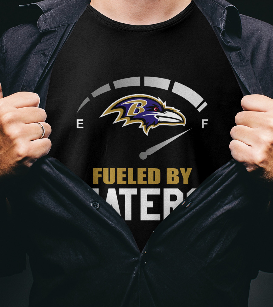 Fueled By Haters Baltimore Ravens Logo Fuel Gauge T-Shirt