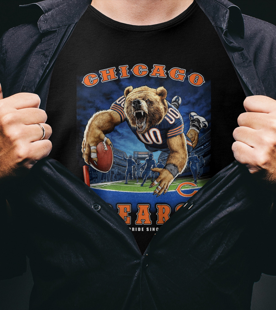 Chicago Bears Pride Since 1920 Touchdown Nfl Football T-Shirt