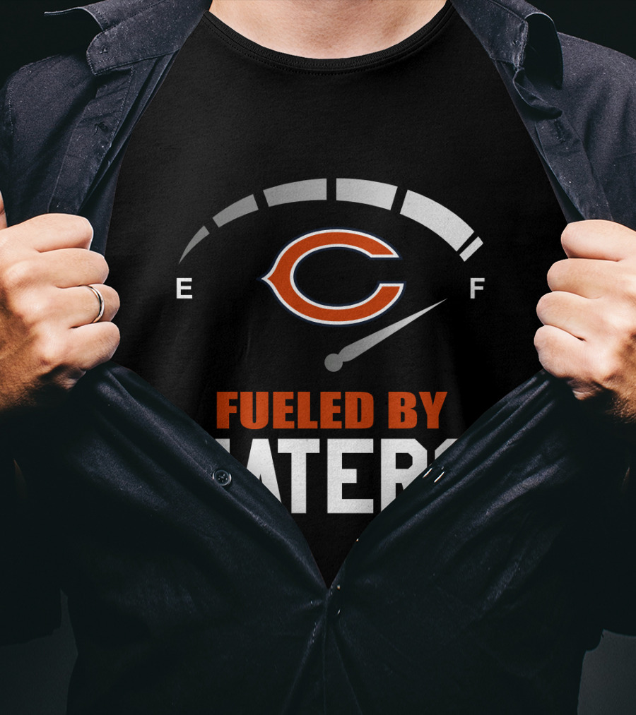 Chicago Bears Fueled By Haters Fuel Gauge Logo E F T-Shirt