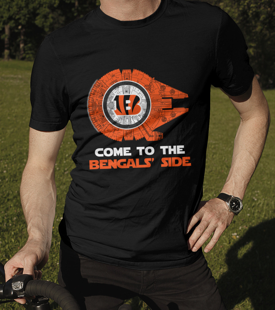 Come To The Bengals' Side Cincinnati Millennium Falcon T-Shirt