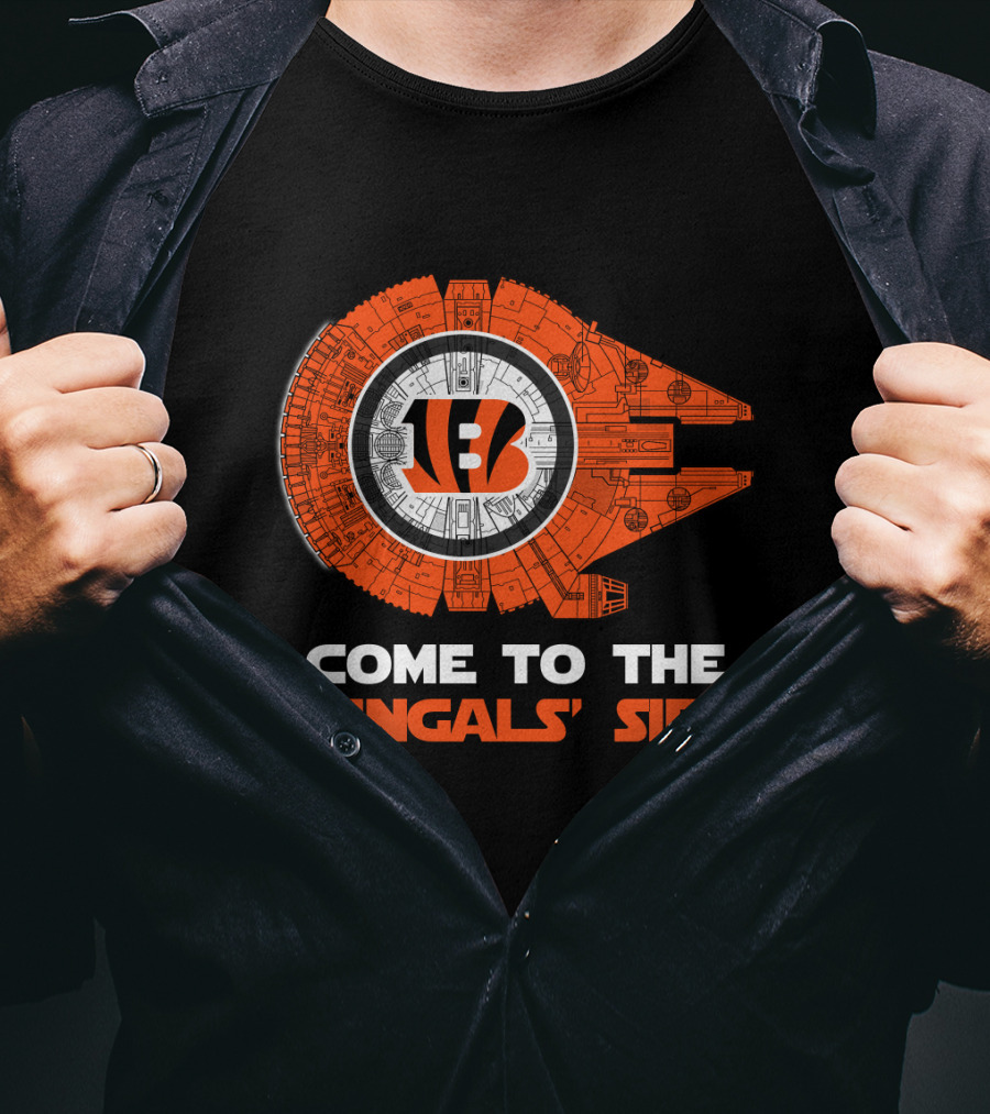 Come To The Bengals' Side Cincinnati Millennium Falcon T-Shirt
