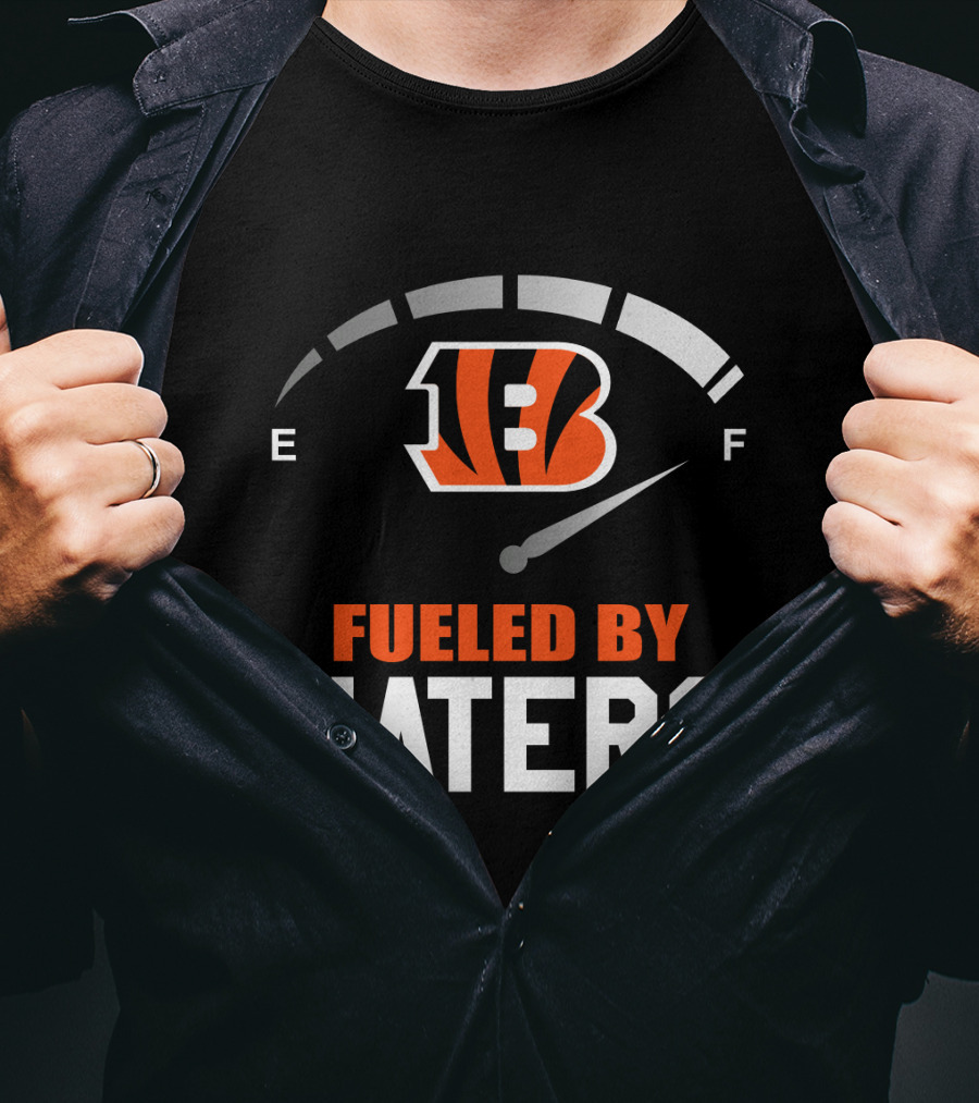 Cincinnati Bengals Fueled By Haters Gas Gauge T-Shirt
