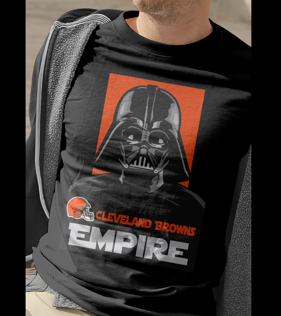 Cleveland Browns Empire Darth Vader Helmet T-Shirt