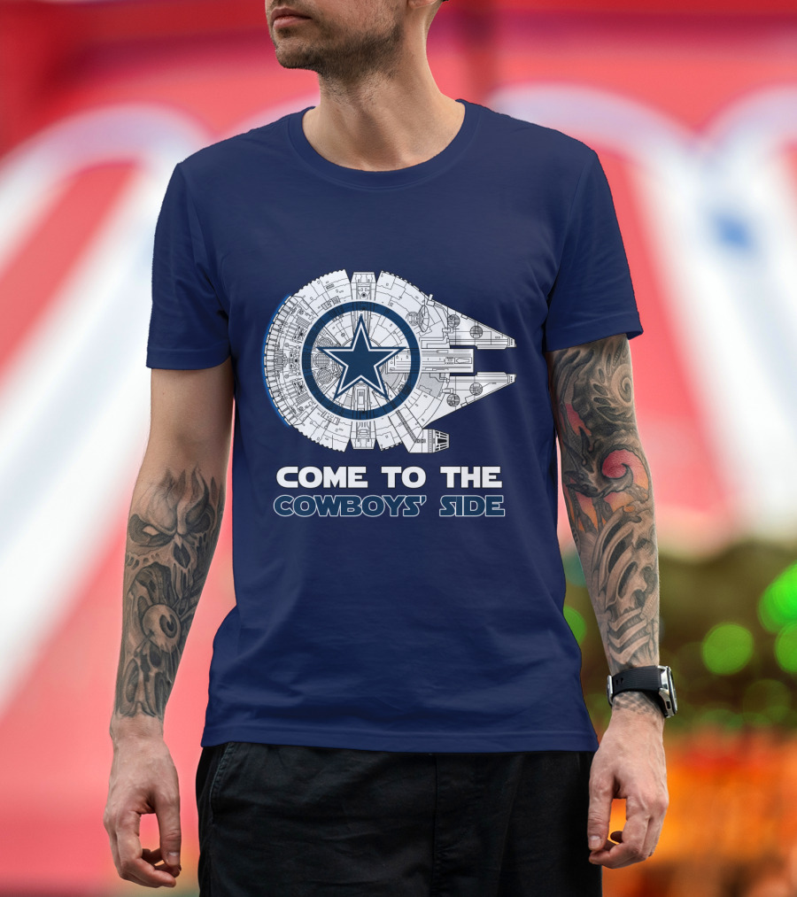 Come To The Cowboys' Side Millennium Falcon Star Cowboys T-Shirt