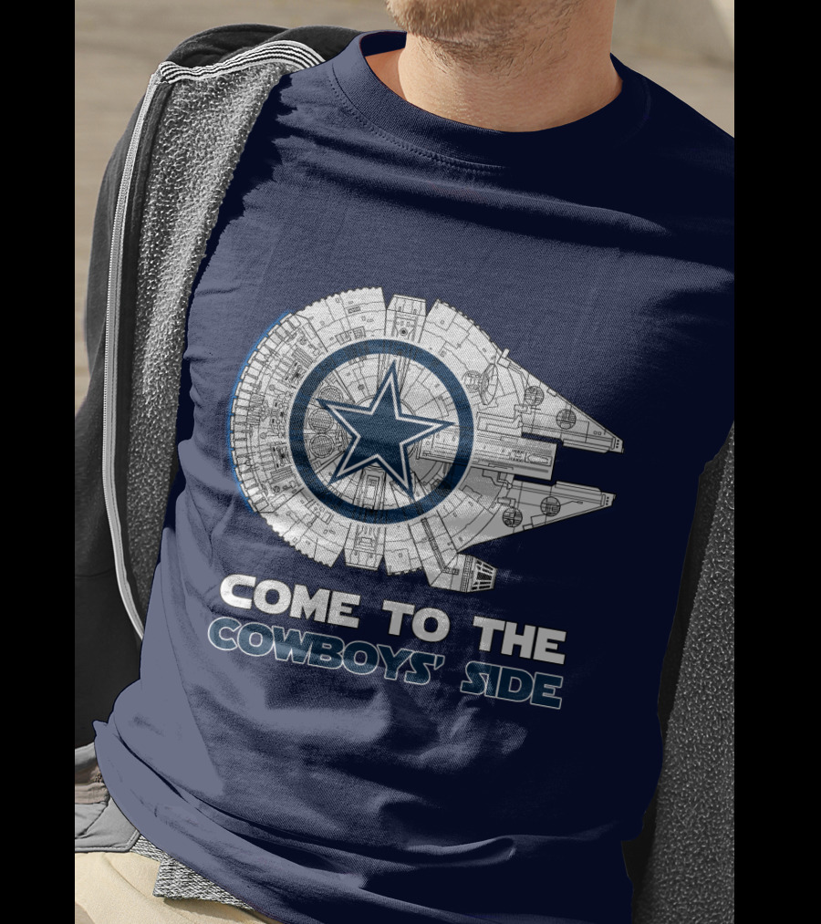 Come To The Cowboys' Side Millennium Falcon Star Cowboys T-Shirt