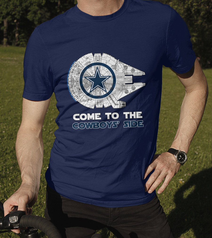 Come To The Cowboys' Side Millennium Falcon Star Cowboys T-Shirt